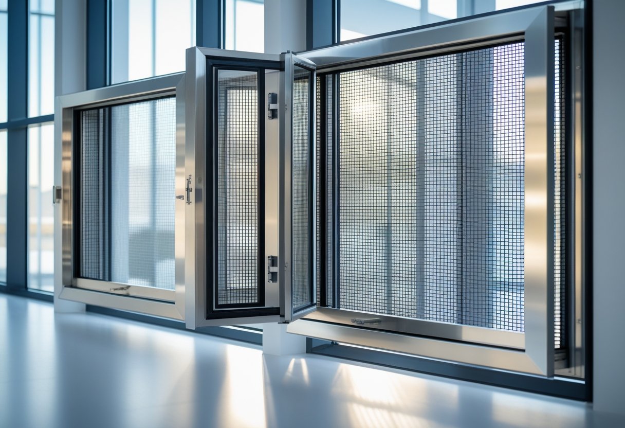 Openable SS mesh window